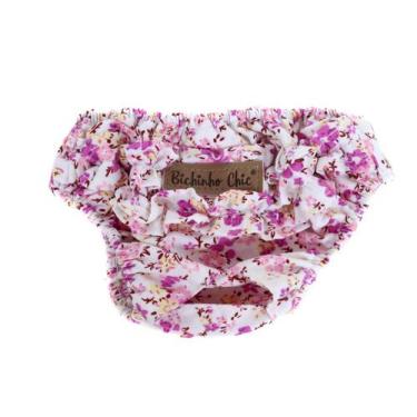 Imagem de Calcinha Higiênica com Saia para Cachorro e Gato Pet - Bichinho Chic, 