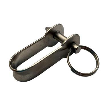 Imagem de Manilha Chapa Longa Cupilha 6mm - Marine Importa