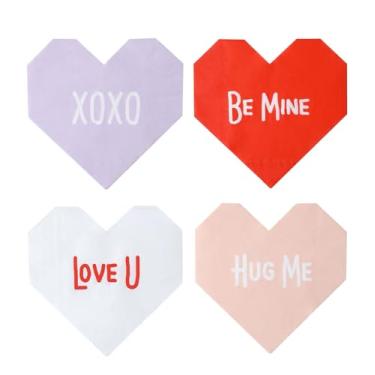 Imagem de Guardanapos de coração para decoração de dia dos namorados, dia dos namorados, para festas de dia dos namorados, dia dos namorados, artigos de festa para crianças, sala de aula, escritório, dia dos namorados, presente de dia dos namorados