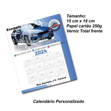 Imagem de Calendário 2024, parede, personalizado -  Diversos Tamanhos - Teodoro 