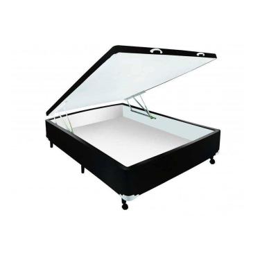 Imagem de Cama Box Baú Casal Courano Black New (138x188x35) - Castor