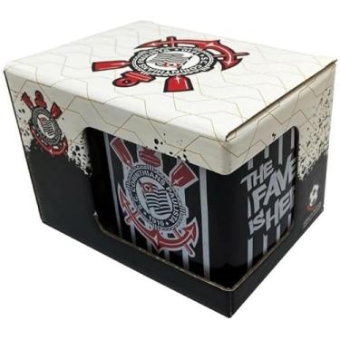 Imagem de Caneca de Porcelana Corinthians Quadrada - 330ml