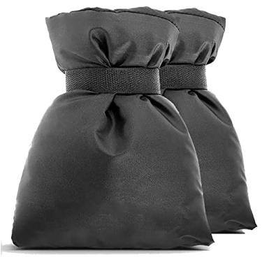 Imagem de Capas para torneiras externas para proteção contra congelamento no inverno, meias para torneira de quintal ampliadas, pacote com 2 17,78 cm L x 24,8 cm A, cobertura de isolamento de torneira de