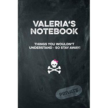 Imagem de Valeria's Notebook Things You Wouldn't Understand So Stay Away! Private: Lined Journal 6x9 120 pages
