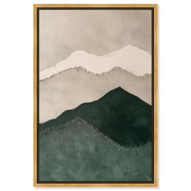 Imagem de Art Remedy Arte de parede de cenário em tela Green Dune Mirage, moldura dourada, 50,8 cm x 76,2 cm