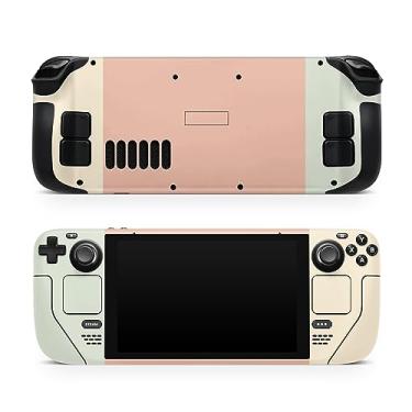 Imagem de TACKY DESIGN Película com bloqueio de cor sólida compatível com Steam Deck Skin LCD e compatível com Steam Deck OLED Skin, laranja, decalque de vinil premium 3M, capa completa, compatível com adesivo