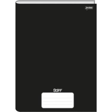 Imagem de Caderno Brochurão C.D. Preto 48 Folhas Stiff FSC, Pacote com 10 unidades, Jandaia