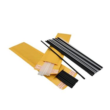 Imagem de Haste de soldagem preto/branco comprimento 25 cm ABS/PP/PPR hastes de soldagem de plástico para ferramentas de reparo de pára-choques de carro soldador de ar quente metralhadora haste de soldagem a arco de eletrodo (tamanho: PP branco 10 peças)