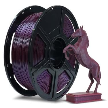 Imagem de FLASHFORGE Filamento Pla 1,75Mm +/- 0,02Mm Marsala, Filamento de Impressora 3D com Mudança de Cor 1Kg (2,2Lbs), Filamento de Impressão 3D Chameleon Que Muda de Cores com Luz e Ângulo