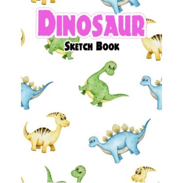 Imagem de Dinosaur Sketch Book: Sketchbook Notebook 8.5 X 11 For Drawing Doodling Or Sketching For Kids Toddlers