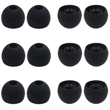 Imagem de JNSA Fones de ouvido de silicone para fones de ouvido de ponta de gel para Sony MDR, Sony XBA, Senso, Zeus, Otium, Hussar, Mpow Headphones, Preto, M, Black M