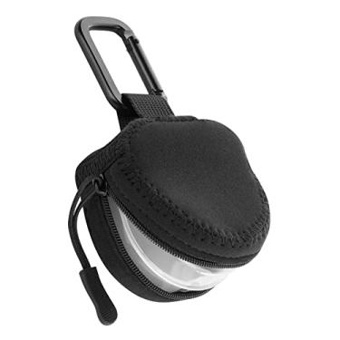 Imagem de Xxerciz Retainer Case, Clear Solid Orthodontic Retainer Case Aligner Mouth Guard Case with Black Soft Case Carabiner, Protective Bag for Invisalign, Aligner