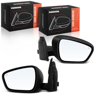 Imagem de A-Premium Par (2) espelhos retrovisores elétricos do lado do motorista e do passageiro - compatível com Ford Escape 2020-2021 - Espelho retrovisor externo preto dobrável manual não aquecido com