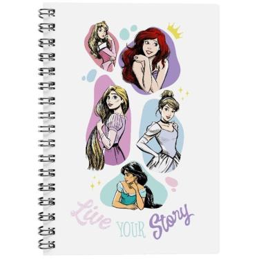 Imagem de Caderno Princesas Tam Grande Arame 160 Folhas Escolar