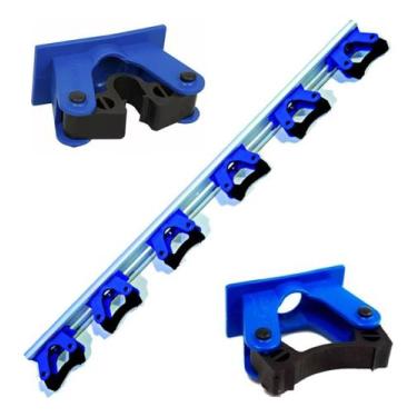 Imagem de Suporte Organizador Vassouras Rodo 6 Acessórios Bralimpia