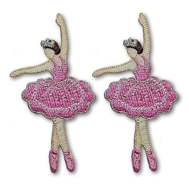 Imagem de Patchicon4u 2 peças bailarina, bailarina, dançarina, dançarina, jovem, linda, senhora, Grace, passar a ferro na costura, aplique bordado para camisas, jeans, jaquetas, roupas