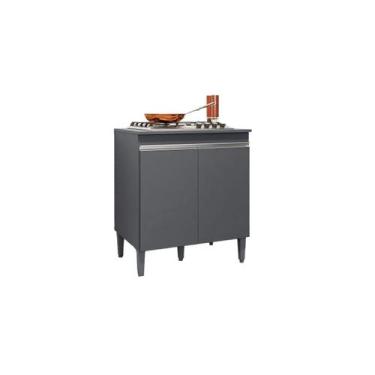 Imagem de Balcão Cooktop Andréia Cinza C/Tampo - AJL Móveis