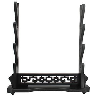 Imagem de WANLIAN Suporte Para Espada, Suporte Para Espada De Mesa, Espada De Samurai, Katana, Suporte Para Espada De Gladiador Para Exibição, Preto (4 Camadas)