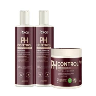 Imagem de Apse Cosmetics, Kit Ph Control Shampoo, Condicionador e Máscara 500g Apse