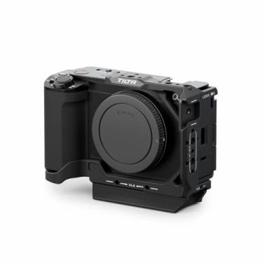 Imagem de Tilta Gaiola de câmera compatível com Sony ZV-E1 | Cold Shoe, trilho NATO, M3 e 20 fios de 1/10.2 cm"-20 | Inclui alça superior, haste, placa de base LWS | Preto (gaiola de meia câmera)