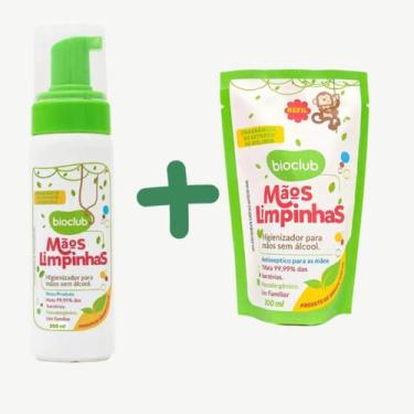 Imagem de Kit Higienizador de Mãos Para Bebês e Crianças Mãos Limpinhas Bioclub