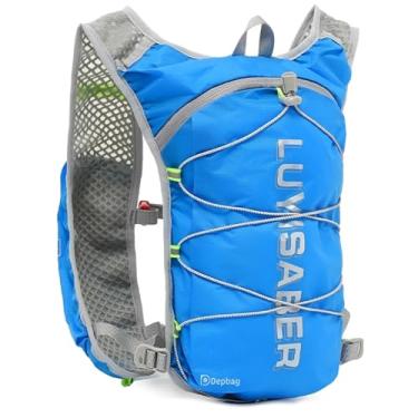 Imagem de Mochila Hidratação Colete Ciclismo Corrida Leve Splash Trilha Alça Regulável Reforçada Bike Multifunções Impermeável (Azul)