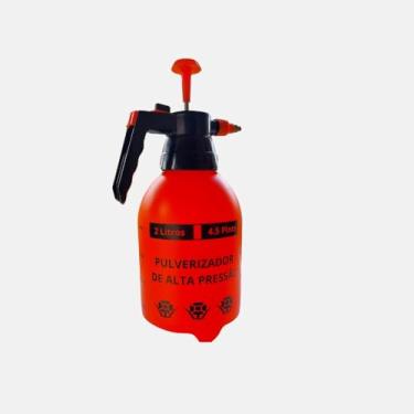 Imagem de Pulverizador Borrifador Spray Manual Compressão Previa Capacidade 2 Litros Jardinagem (Laranja e Preto)