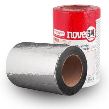 Imagem de Fita auto adesiva NOVE54 manta asfáltica aluminizada ve vedação reparo