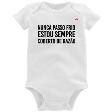 Imagem de Body Bebê Nunca passo frio, estou sempre coberto de razão - Foca na Mo