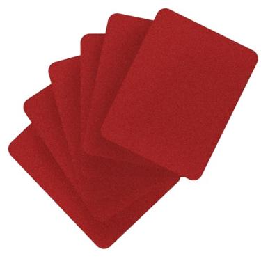 Imagem de Skweawert 12 peças de remendos de ferro, adesivos de reparo de tecido, tamanho 12,5 x 9,5 cm (12,5 x 9,5 cm), dacron vermelho jujuba, cola forte, decoração de reparo para roupas jeans calça jeans