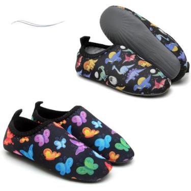 Imagem de Kit 2 Sapatilhas Infantis Nautica Personagens Unissex Tenis Areia Agua