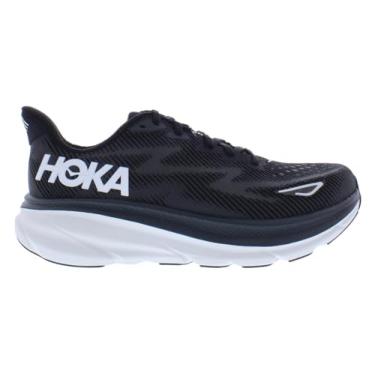 Imagem de HOKA Feminino Tênis One Clifton 9 Wos Tamanho 9, Cor: Preto/Branco