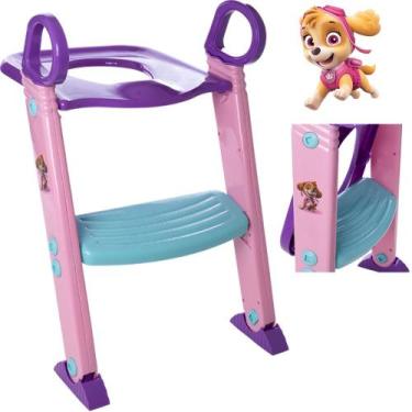 Imagem de Redutor de Assento Vaso Sanitário Infantil com Escadinha Patrulha Cani