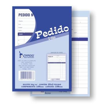 Imagem de Pedido 1/36 Pequeno 1via 50 Folhas - Pacote C/5 Blocos