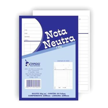 Imagem de Tamoio - Nota Neutra Pequena S/Copia 50 Folhas - Pacote C/5 Blocos
