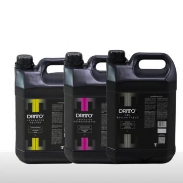Imagem de Kit Lavagem Completa + Gel Brilha Pneus 5L Cada - Dritto