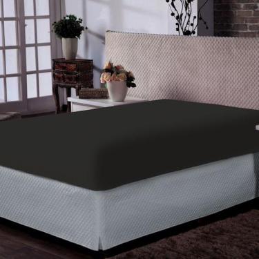 Imagem de Lençol Portallar Casal Com Elástico Malha 100% Algodão Premiun Classic