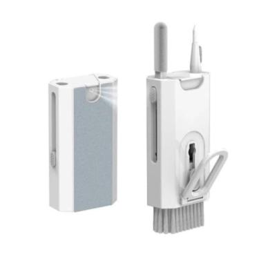Imagem de Kit de Limpeza Multifuncional para Fones de Ouvido e Teclado, com Escovas de Nylon, Esponja e Ponta Removedora Kit limpeza PC Gamer Notbook Laptop