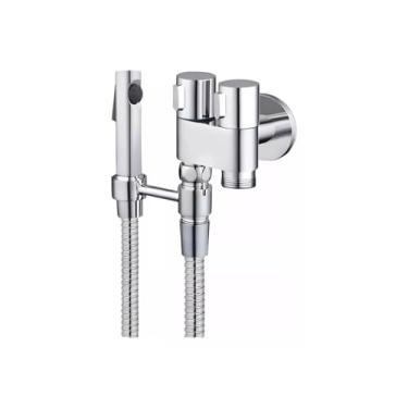 Imagem de Ducha Higiênica Registro 2 Saídas C/suporte Flexivel Cromado