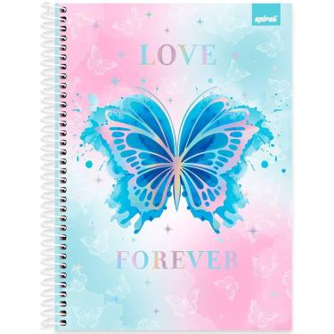 Imagem de Caderno Universitário Capa Dura 1 x 1 80 Folhas Flutter 2520330 Spiral Flu - pt 1 un