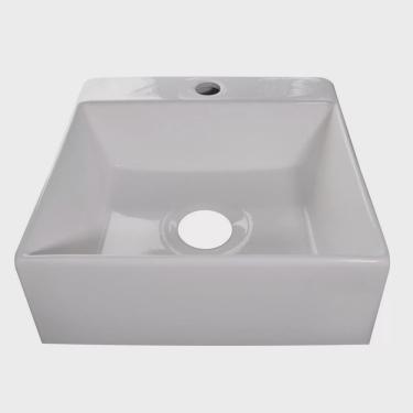Imagem de Cuba para Banheiro em Mármore Sintético 30cm Cubo Fit Cozimax