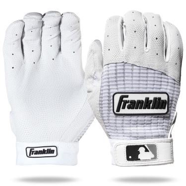 Imagem de Luvas de rebatidas de beisebol Franklin Sports Pro Classic Pearl/Wh