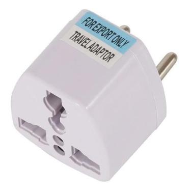 Imagem de Adaptador Universal Para Pino Redondo Branco 250v/10a