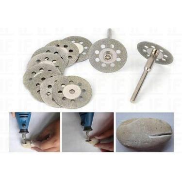Imagem de Kit 10 Disco Serra Diamantada Para Micro Retifica - Titanium, 05577