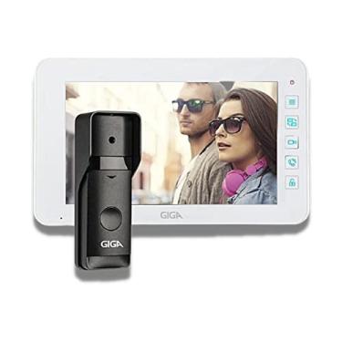 Imagem de Kit Vídeo Porteiro Tela 7 Pol Display LCD Colorido 800x480 + Unidade Externa Speaker IR IP66 Giga - GS0098