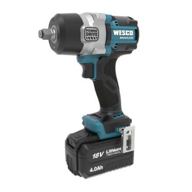 Imagem de Chave de impacto brushless encaixe 1/2 com 2 bateria 4.0 ah 18v 700 nm