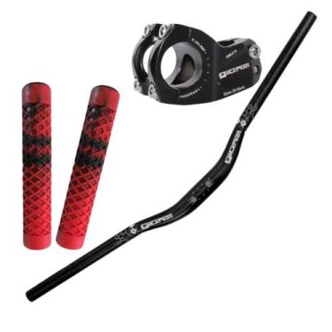 Imagem de Kit Gios Guidão Voador Manopla Mesa Giosbr 4trix, Vermelho 2
