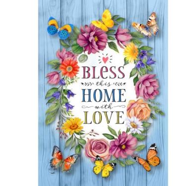 Imagem de Briarwood Lane Bandeira Bless This Home With Love House