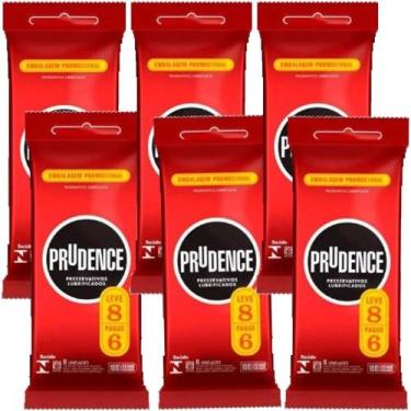 Imagem de Camisinha Preservativo Prudence Kit 6 Pacotes Total 48 Unid.