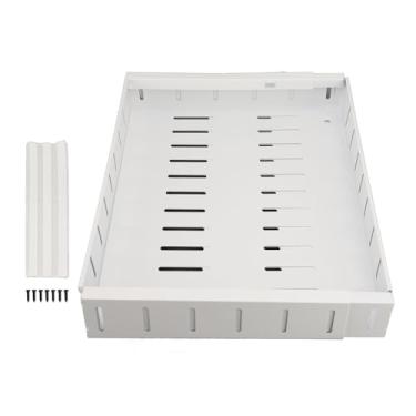 Imagem de Organizador de Gabinete de Retirada Ajustável, Gaveta Expansível do Armário Com Divisores Prateleira de Deslizamento Estável para Banheiro de Armário de Cozinha Banheiro